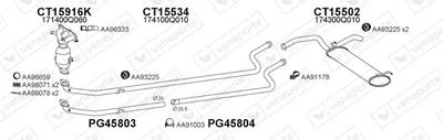 Sistema de gases de escape Toyota AYGO · Toyota AYGO Hatchback Van