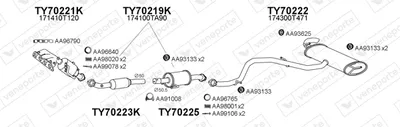Sistema de gases de escape Toyota C-HR · Toyota C-HR VAN