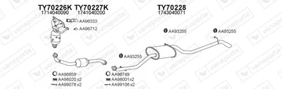 Sistema de gases de escape Toyota IQ