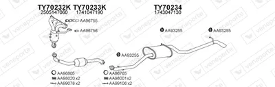 Sistema de gases de escape Toyota IQ