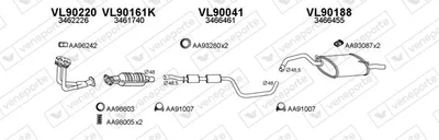 Sistema de gases de escape Volvo 440