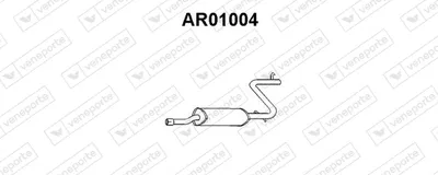silenciador del medio Alfa Romeo 33 · Alfa Romeo 33 Sportwagon · Alfa Romeo ALFASUD