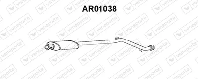 silenciador del medio Alfa Romeo 164