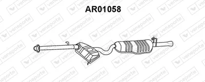 Silenciador posterior Alfa Romeo 146