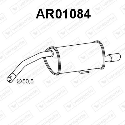 Silenciador posterior Alfa Romeo 156 · Alfa Romeo 156 Sportwagon