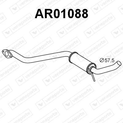 silenciador del medio Alfa Romeo 156 · Alfa Romeo 156 Sportwagon · Alfa Romeo GT