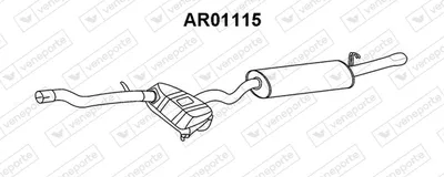 Silenciador posterior Alfa Romeo 146