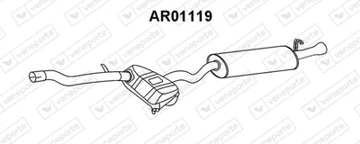 Silenciador posterior Alfa Romeo 145