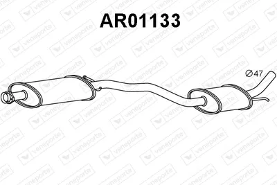 Presilenciador Alfa Romeo 147