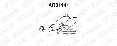 Silenciador posterior Alfa Romeo 164