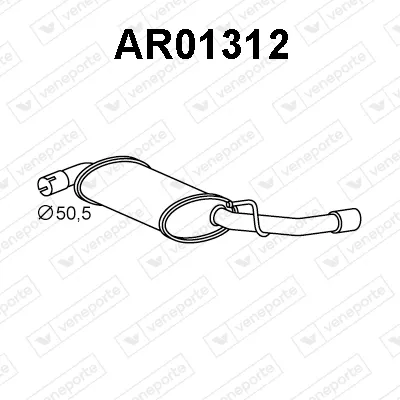 Silenciador posterior Alfa Romeo GIULIETTA · Alfa Romeo GIULIETTA Hatchback Van