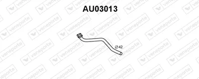 Tubo de escape Audi 80 B1 Saloon · Vw PASSAT B1 · Vw PASSAT B2