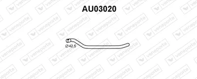 Tubo de escape Audi 80 B2 Saloon · Audi COUPE B2