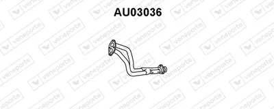 Tubo de escape Audi 80 B3 Saloon · Audi COUPE B3