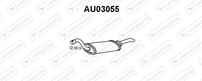 Silenciador posterior Audi 80 B3 Saloon · Audi 90 B3