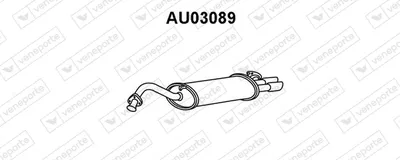 Silenciador posterior Audi 100 C4 Saloon · Audi 100 C4 Avant · Audi A6 C4