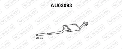 Presilenciador Audi 80 B3 Saloon · Audi COUPE B3