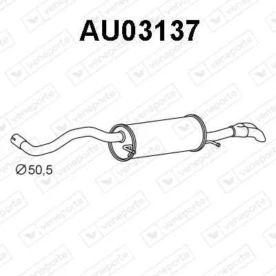 Silenciador posterior Audi A4 B5 · Audi A4 B5 Avant