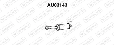 Presilenciador Audi 100 C4 Saloon · Audi 100 C4 Avant