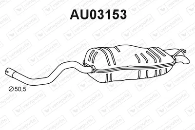 Silenciador posterior Audi A3 · Seat LEON · Vw GOLF IV