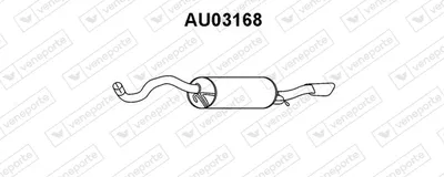Silenciador posterior Audi A4 B5 · Audi A4 B5 Avant
