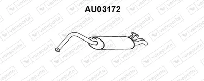 Silenciador posterior Audi 80 B4 Avant · Audi A6 C4 Avant