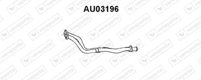 Tubo de escape Audi 100 C2 Saloon · Audi 100 C2 Avant