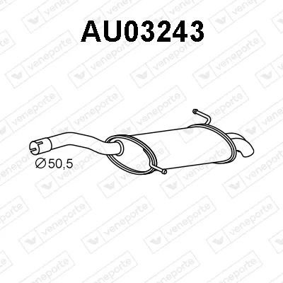 Silenciador posterior Audi A4 B6 · Audi A4 B6 Avant
