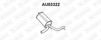 Silenciador posterior VENEPORTE AU03322