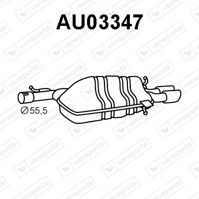 Silenciador posterior Audi A4 B5 · Audi A4 B5 Avant · Audi A4 B6