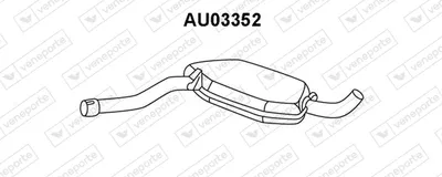 Presilenciador Audi COUPE B3