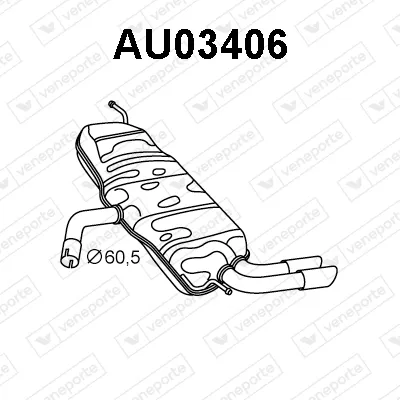 Silenciador posterior Audi A3 · Audi A3 Sportback