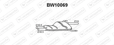 silenciador del medio Bmw 5