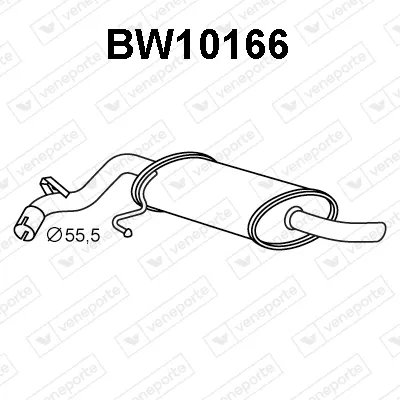 Silenciador posterior Bmw 1