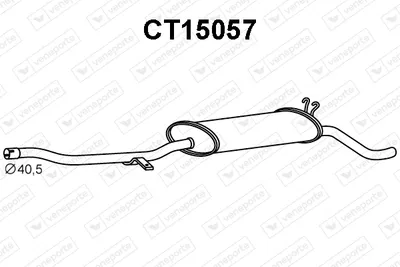 Silenciador posterior Citroën C15 Box Body/MPV