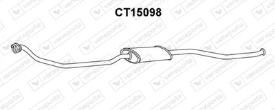 silenciador del medio Citroën ZX · Citroën XSARA · Citroën XSARA Break