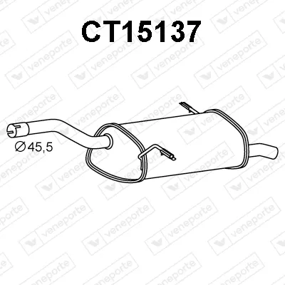 Silenciador posterior Citroën C4 PICASSO I MPV · Citroën BERLINGO MULTISPACE · Citroën BERLINGO Box Body/MPV