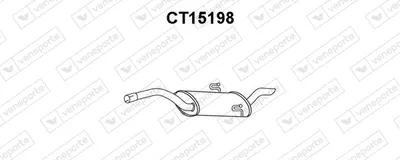 Silenciador posterior Citroën EVASION MPV · Fiat ULYSSE · Lancia ZETA