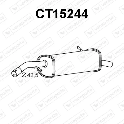 Silenciador posterior Citroën C3 I · Citroën C3 Pluriel · Citroën C2