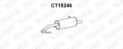Silenciador posterior Citroën C3 I · Citroën C3 Pluriel · Citroën C2