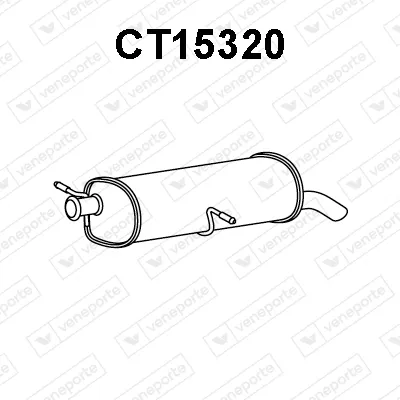 Silenciador posterior Citroën C4 Coupe · Citroën C4 I · Peugeot 307