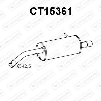 Silenciador posterior Citroën C2