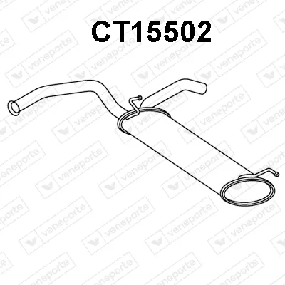 Silenciador posterior Citroën C1 · Peugeot 107 · Toyota AYGO