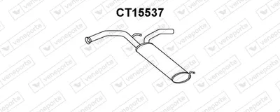 Silenciador posterior Citroën C1 · Peugeot 107 · Toyota AYGO