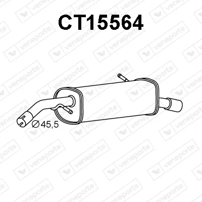 Silenciador posterior Citroën C3 I · Citroën C2