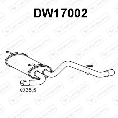 Silenciador posterior Daewoo MATIZ