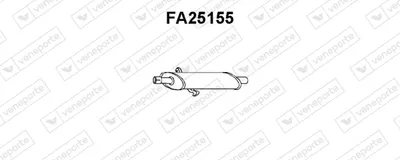 silenciador del medio Fiat TEMPRA · Fiat TEMPRA S.W. · Fiat TIPO