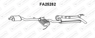 Silenciador posterior Fiat BRAVA · Fiat BRAVO I