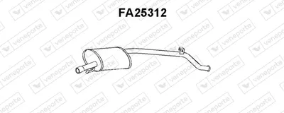 Silenciador posterior Fiat PANDA