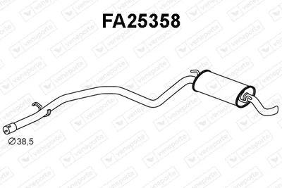 Silenciador posterior Fiat SEICENTO / 600 · Fiat SEICENTO / 600 Hatchback Van
